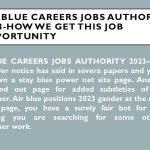 AIR BLUE CAREERS JOBS AUTHORITY 2023AIR BLUE CAREERS JOBS AUTHORITY 2023