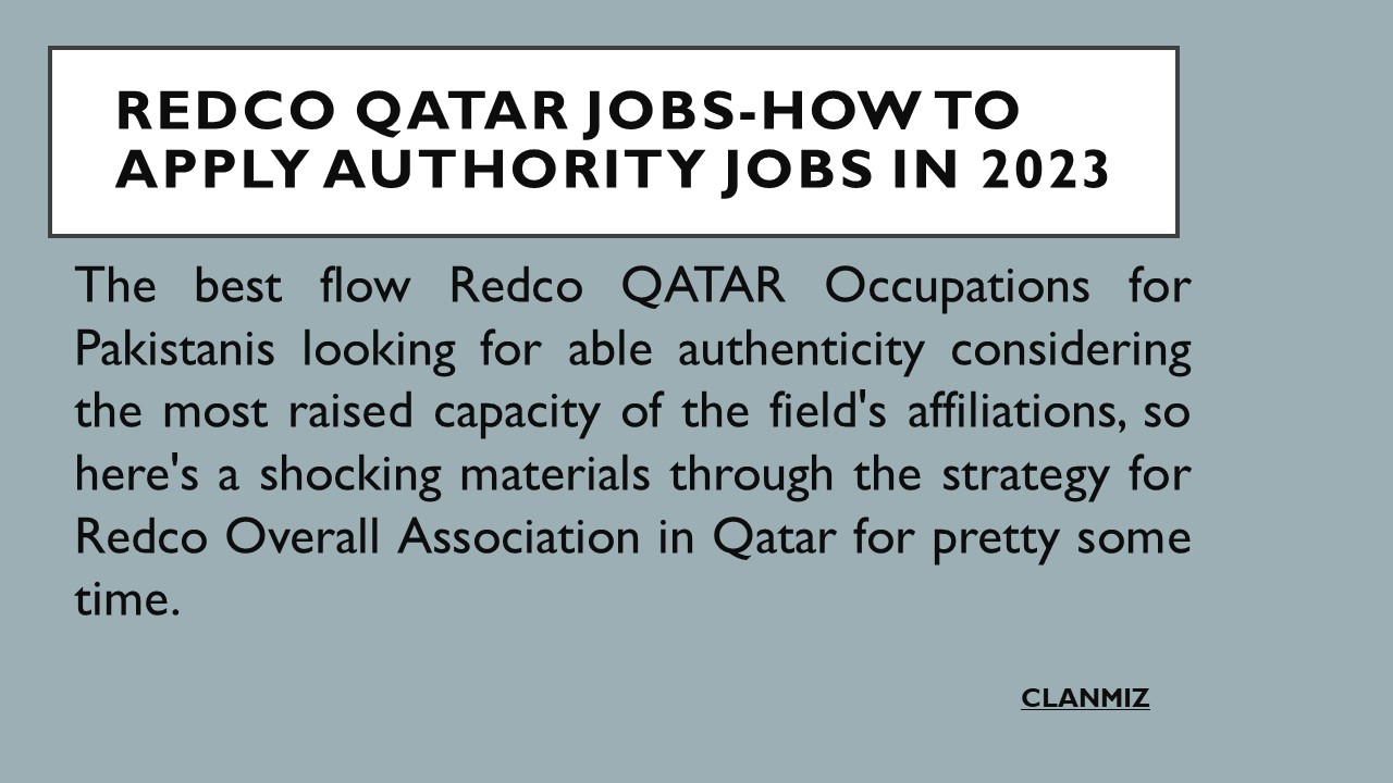 Redco QATAR Jobs-How To Apply Authority Jobs in 2023